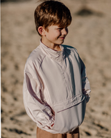 Boy wearing Summer Nights Jacket in Pearl / Beige